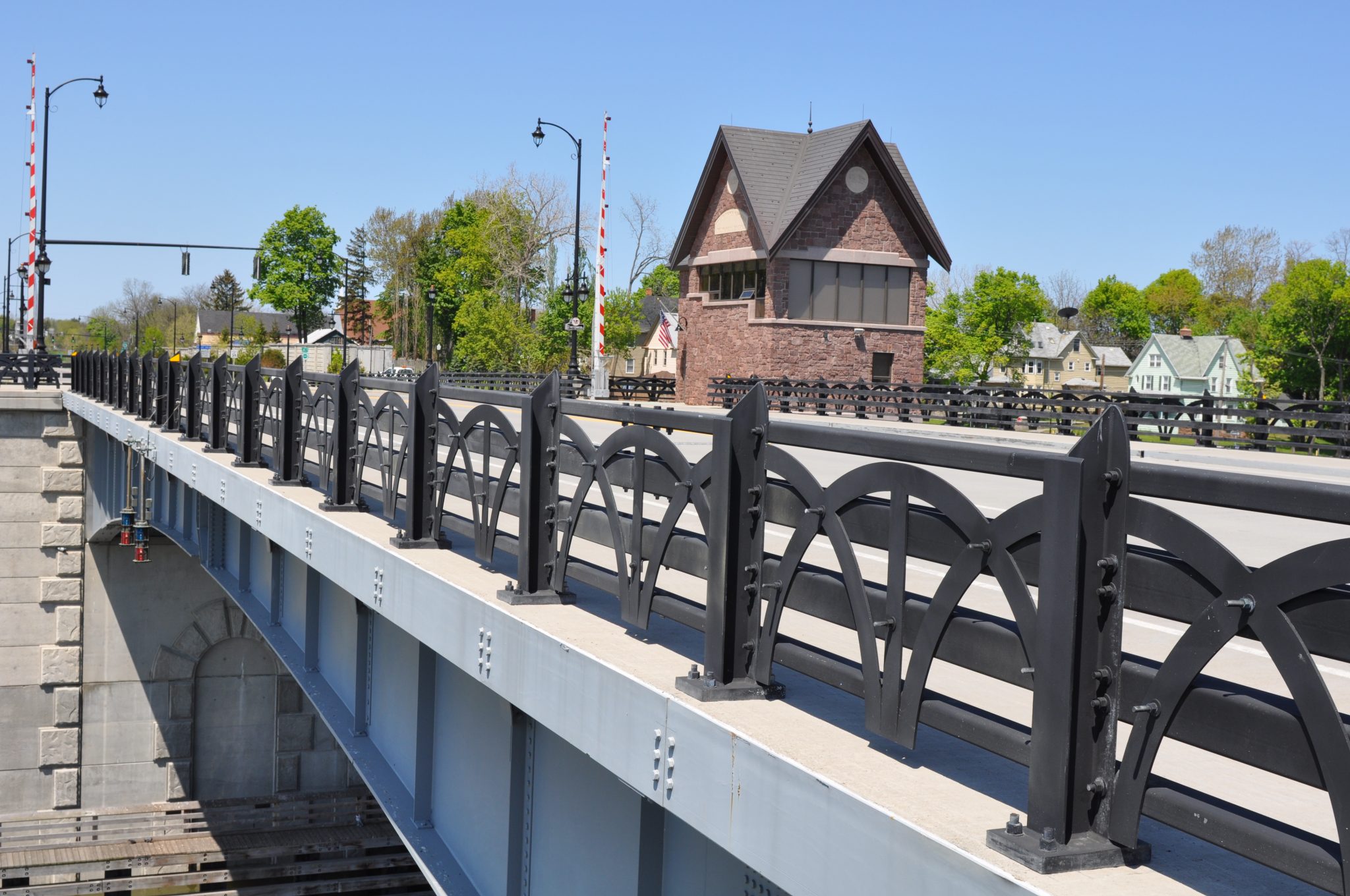 Steel Bridge Rail on Drawbridge ELDERLEE, INC